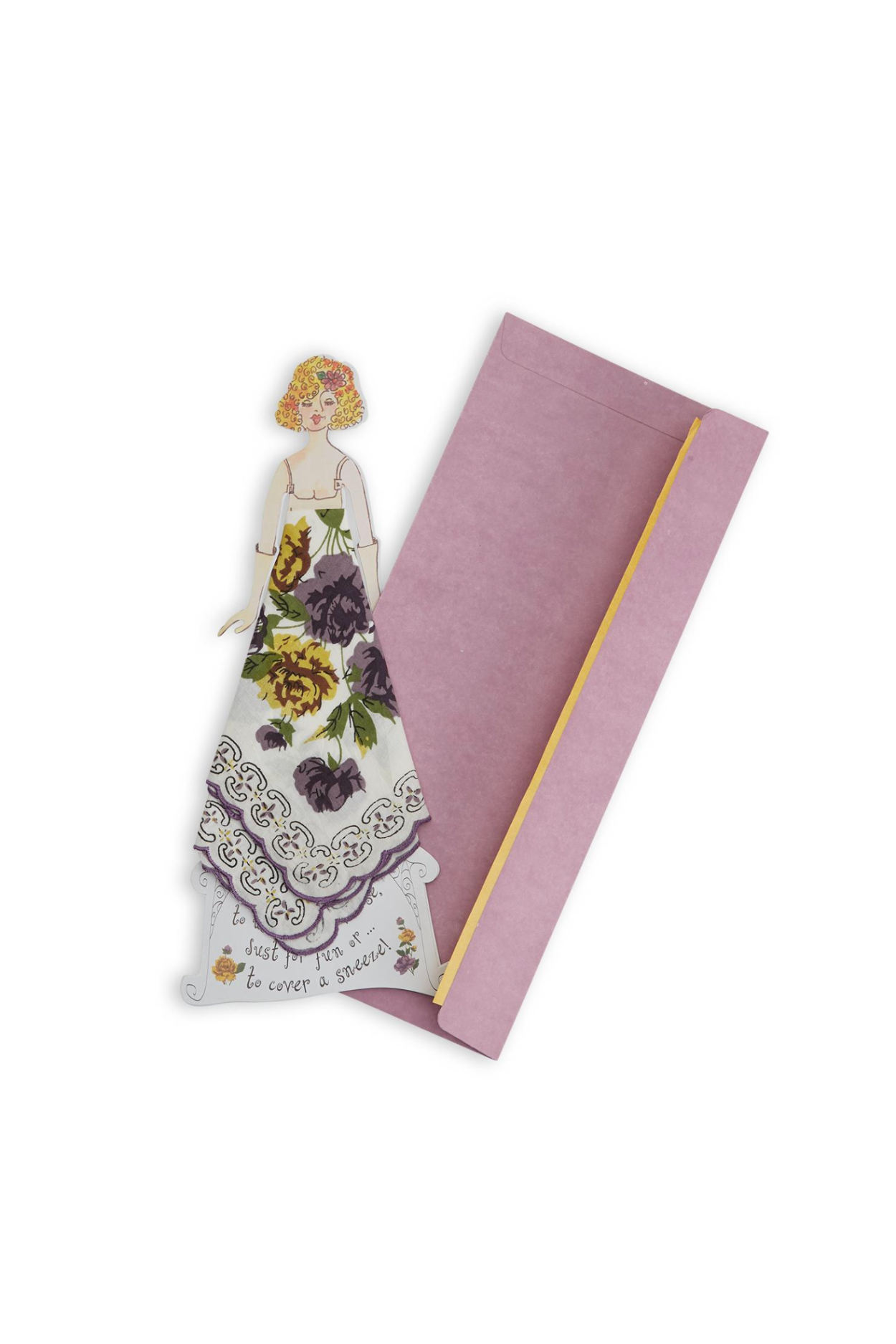 Handkerchief Greetings Greeting Card W/Envelope