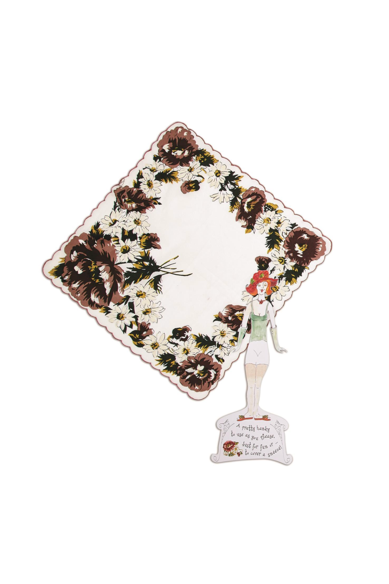 Handkerchief Greetings Greeting Card W/Envelope