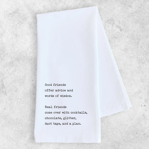 Real Friends - Organic Cotton Tea Towel