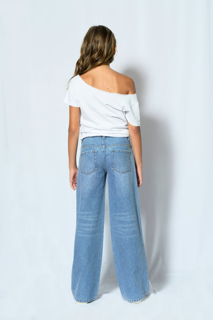 TWEEN REIGN OFF SHOULDER TEE