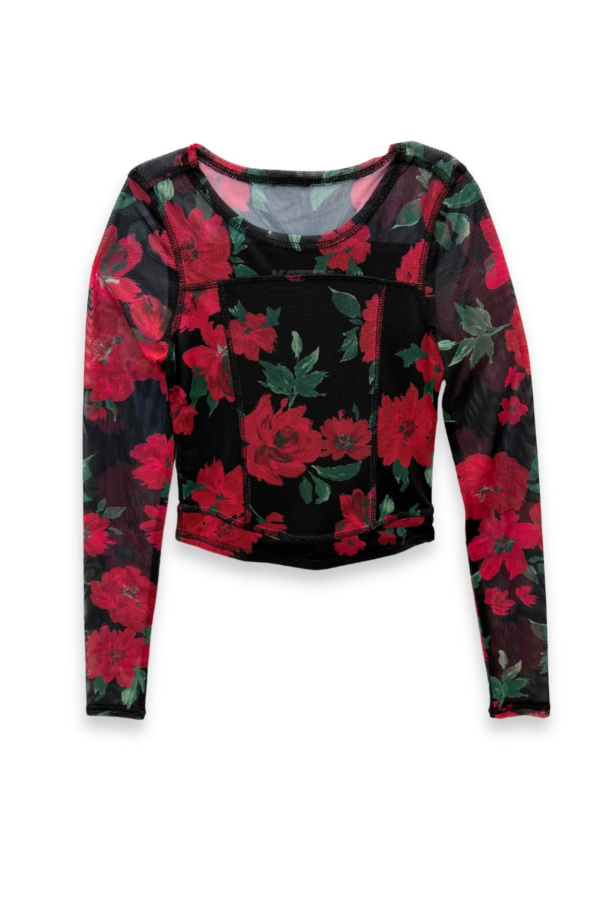 TWEEN ROMI LONG SLEEVE MESH TOP - FINAL SALE