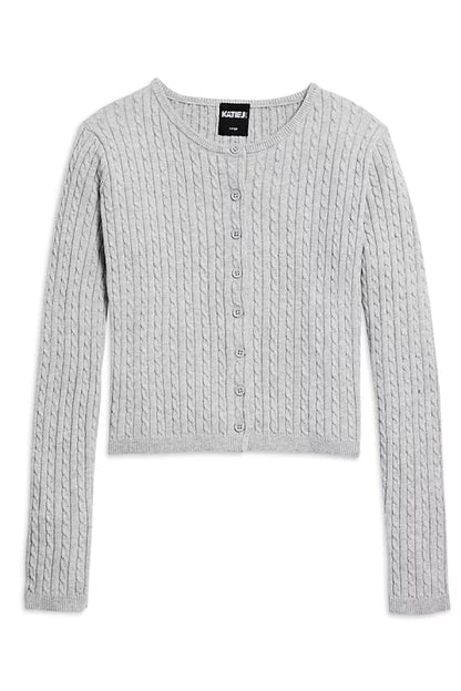 TWEEN RORY CREWNECK CARDIGAN SWEATER