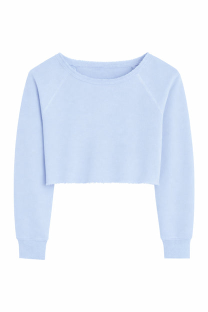 TWEEN SHANE OFF SHOULDER CROP SWEATSHIRT