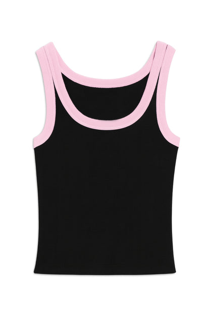 TWEEN SPENCER RETRO CONTRAST TRIM TANK