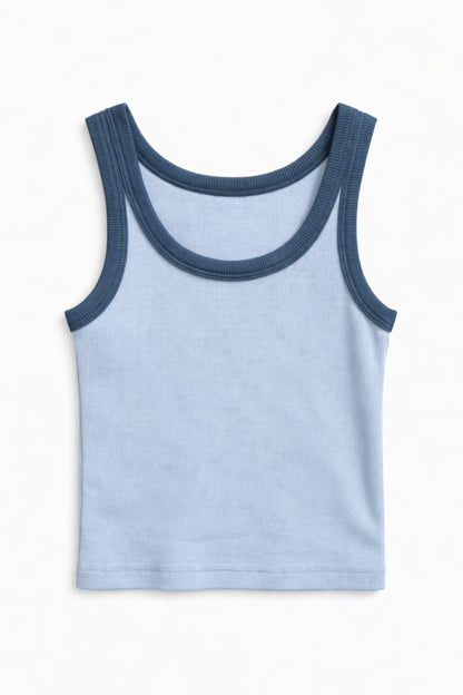 TWEEN SPENCER RETRO CONTRAST TRIM TANK