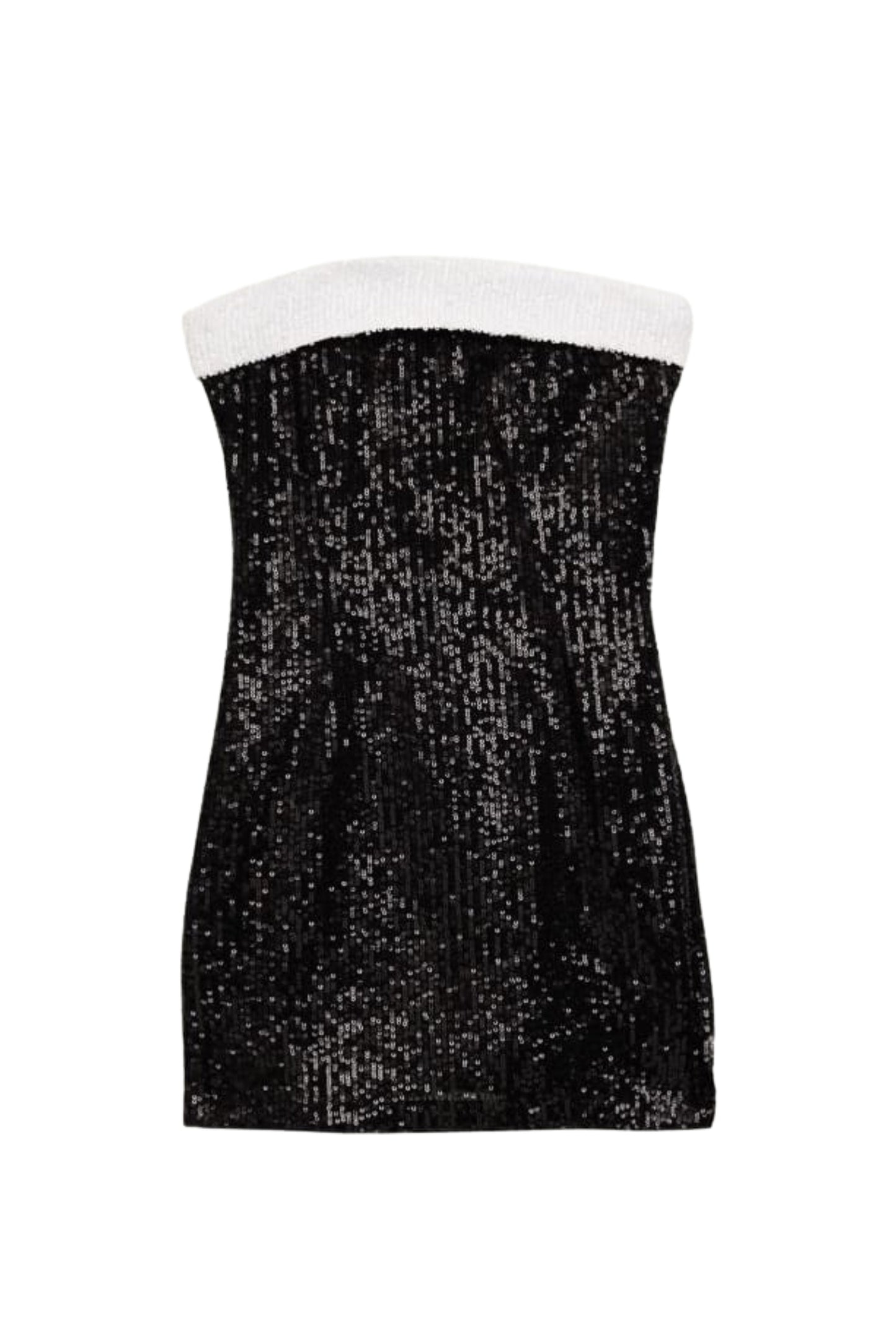 TWEEN STAR FULL SEQUIN DRESS W/ CONTRAST BAND