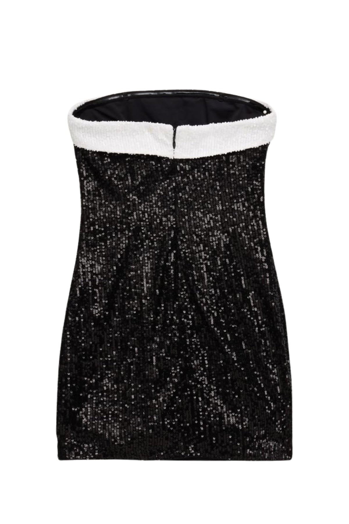 TWEEN STAR FULL SEQUIN DRESS W/ CONTRAST BAND