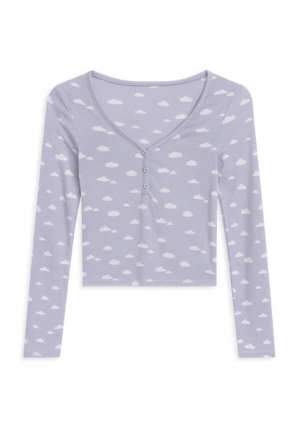 TWEEN TESS L/S BUTTONDOWN TOP