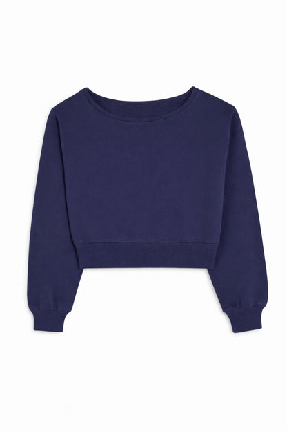 TWEEN TRISTAN VINTAGE STYLE OFF SHOULDER CROP TOP