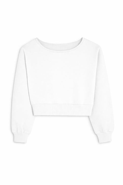 JUNIOR TRISTAN VINTAGE STYLE OFF SHOULDER CROP TOP