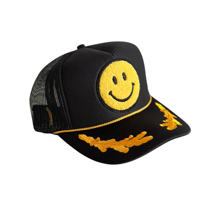 Capt'n Smiley Patch Trucker Hat