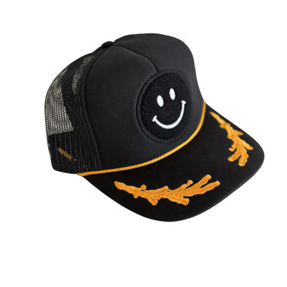 Capt'n Smiley Patch Trucker Hat