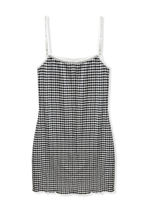 JUNIOR VERUCA CHECK PULL ON EASY DRESS