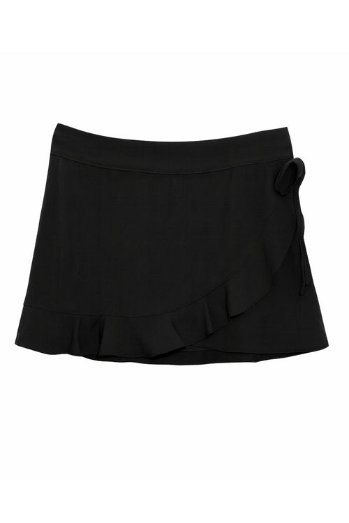 TWEEN WAVERLY SOLID RUFFLE WRAP SKIRT - FINAL SALE