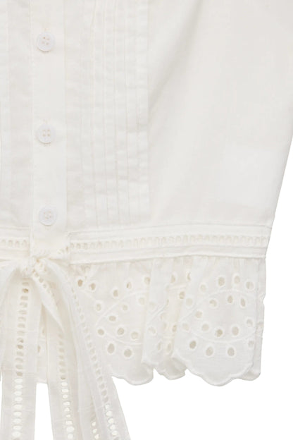 TWEEN WAVERLY LINEN EYELET DETAIL CAMI TOP