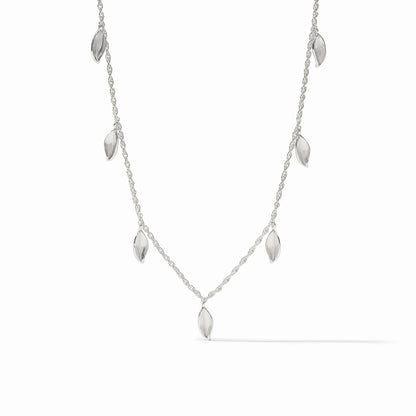 Willow Delicate Charm Necklace - Silver