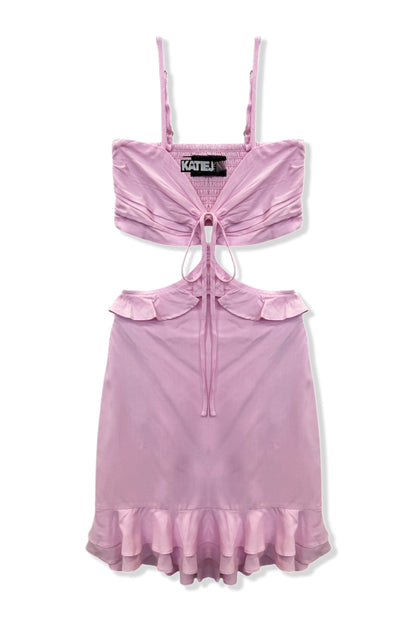 TWEEN ZARA CUTOUT SOLID DRESS - FINAL SALE