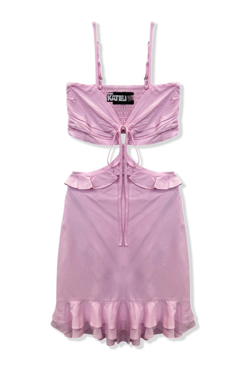 TWEEN ZARA CUTOUT SOLID DRESS - FINAL SALE
