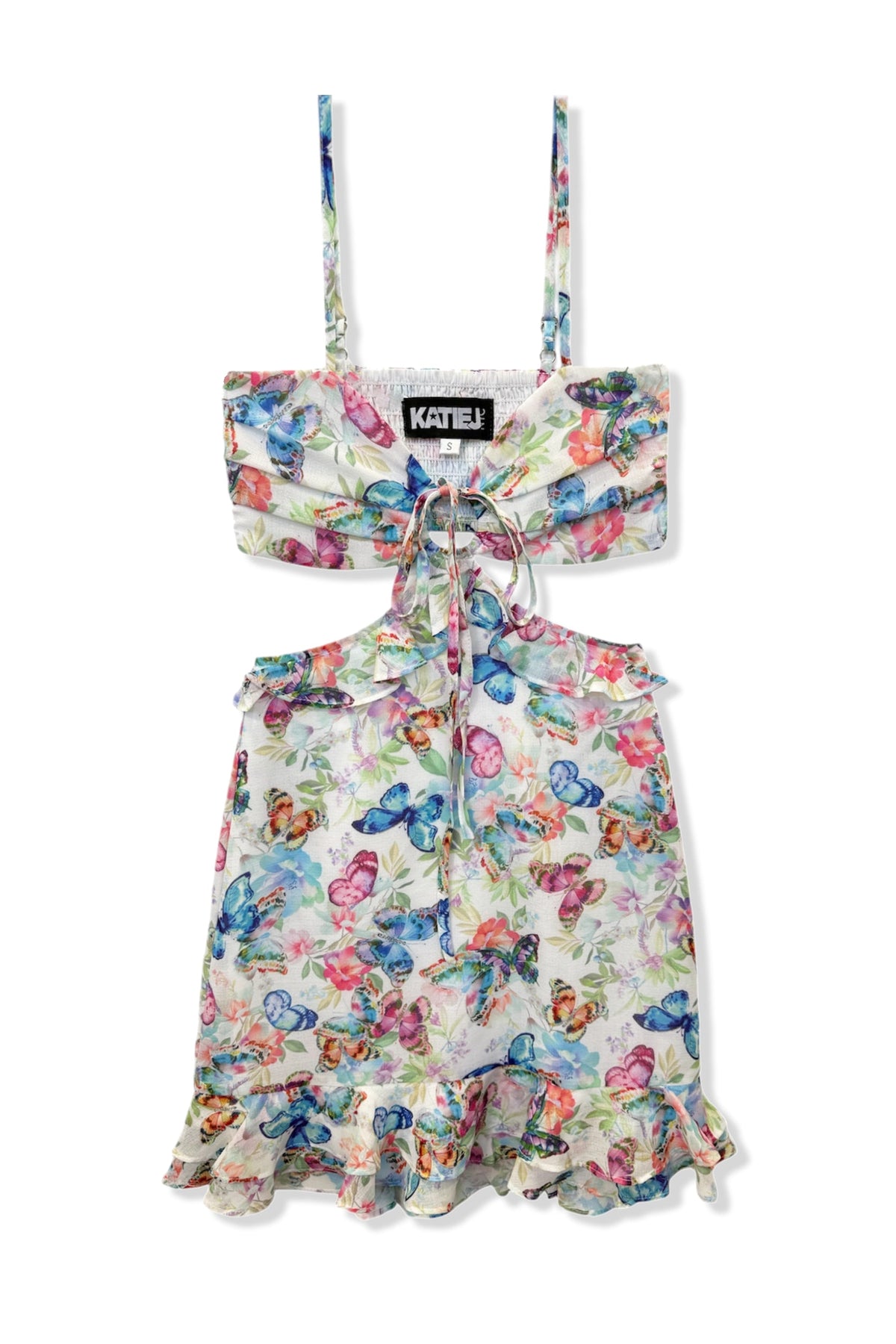 TWEEN ZARA CUTOUT PRINT DRESS - FINAL SALE