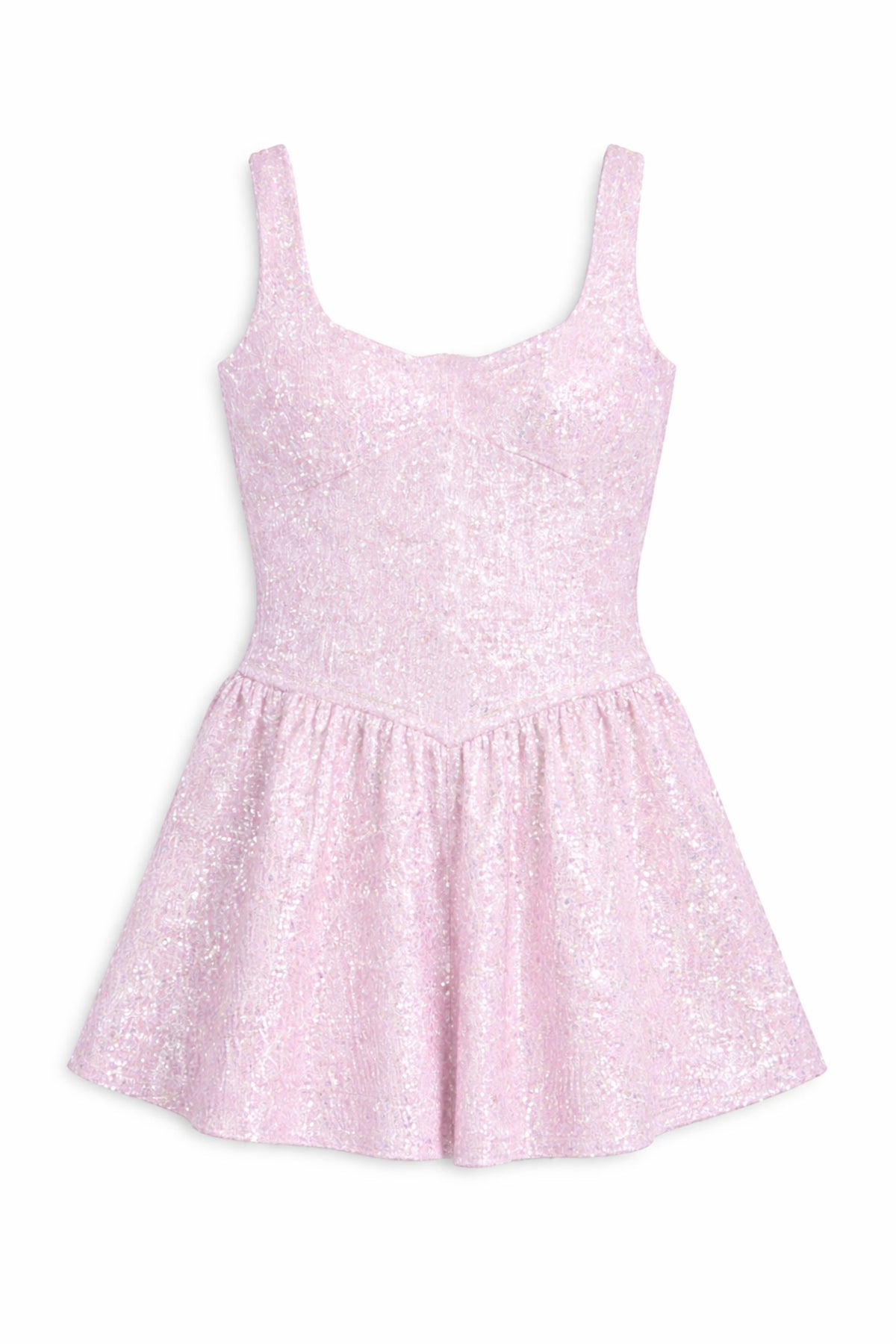 TWEEN ZENA PEAKED WAIST SEQUIN DRESS