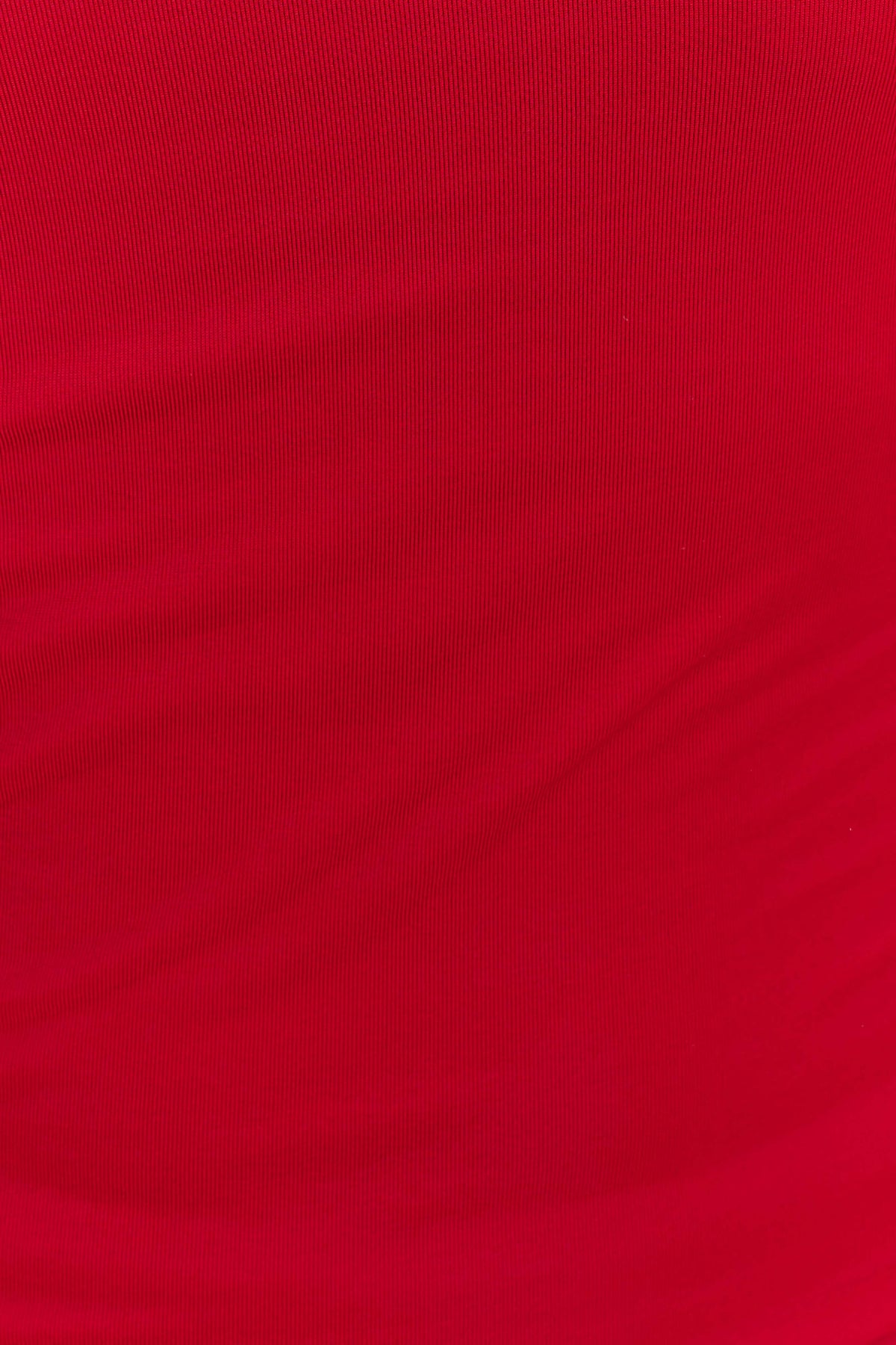 Bruna Slinky Fishtail Maxi Skirt Red