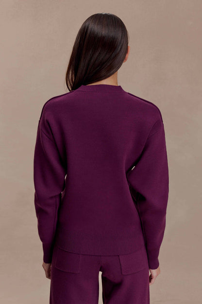 Braxton Cozy Knit Jumper Plum
