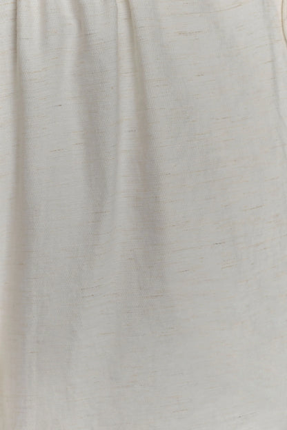 Callum Drawstring Straight Leg Pants White