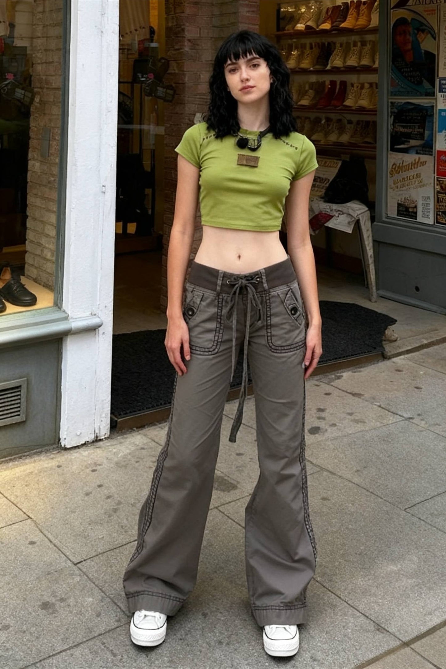 Y2K Low Waist Drawstring Pants