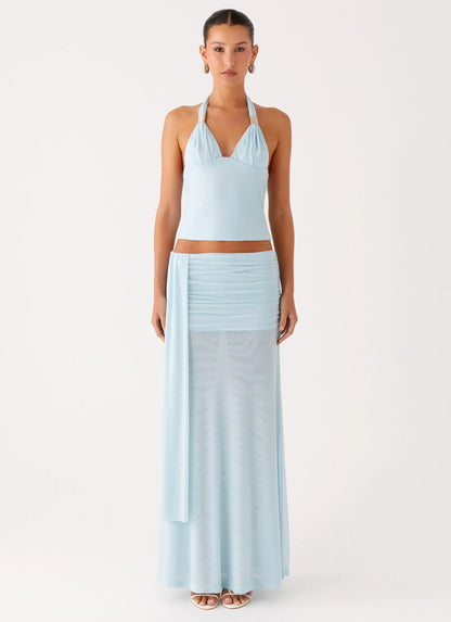 Blaze Halter Top Blue