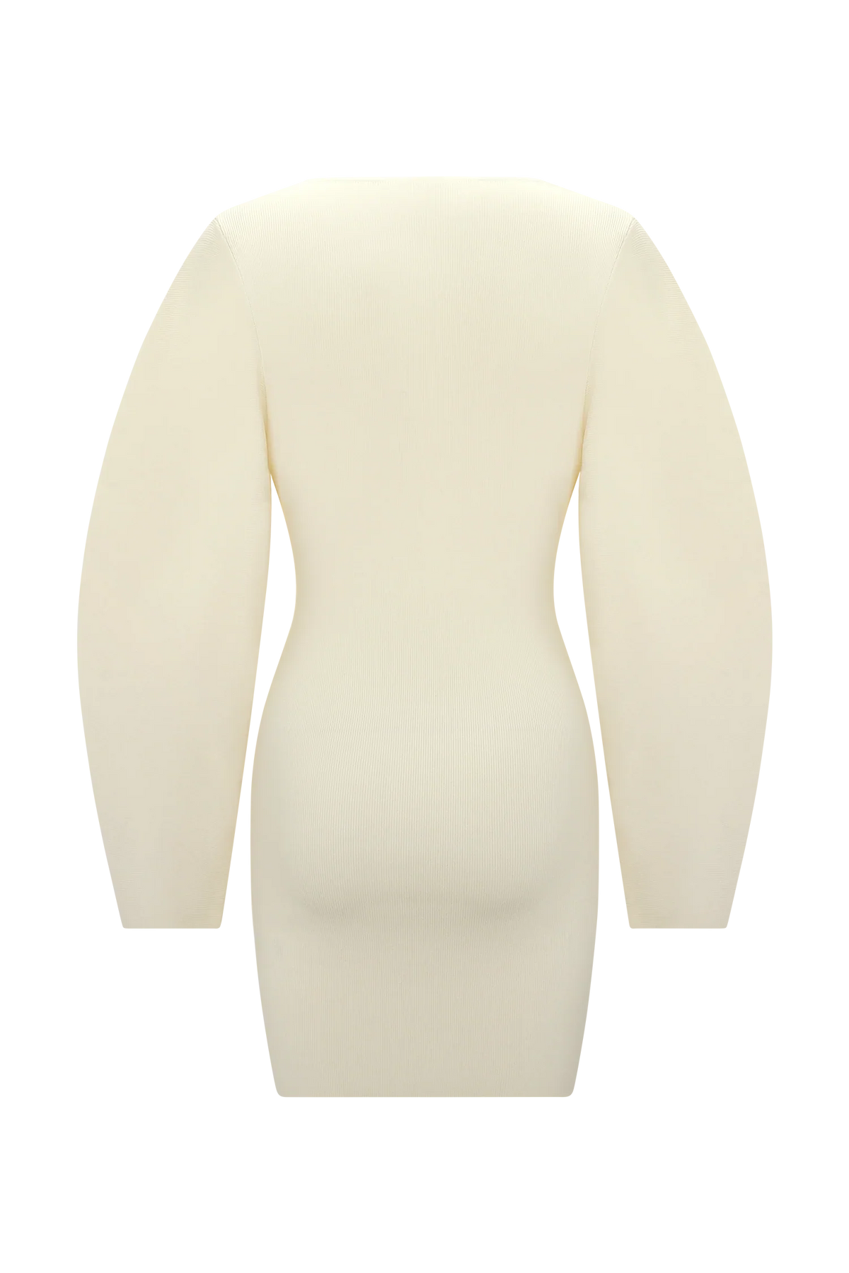 Billy Balloon Sleeve Knit Mini Dress Ivory