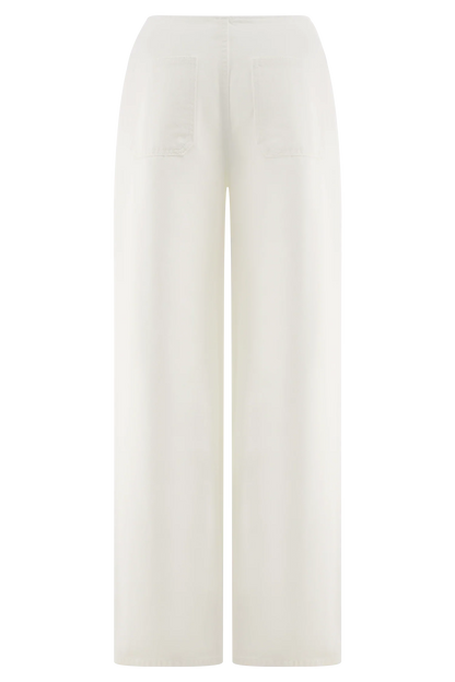 Caitlin Mid Rise Denim Jeans White