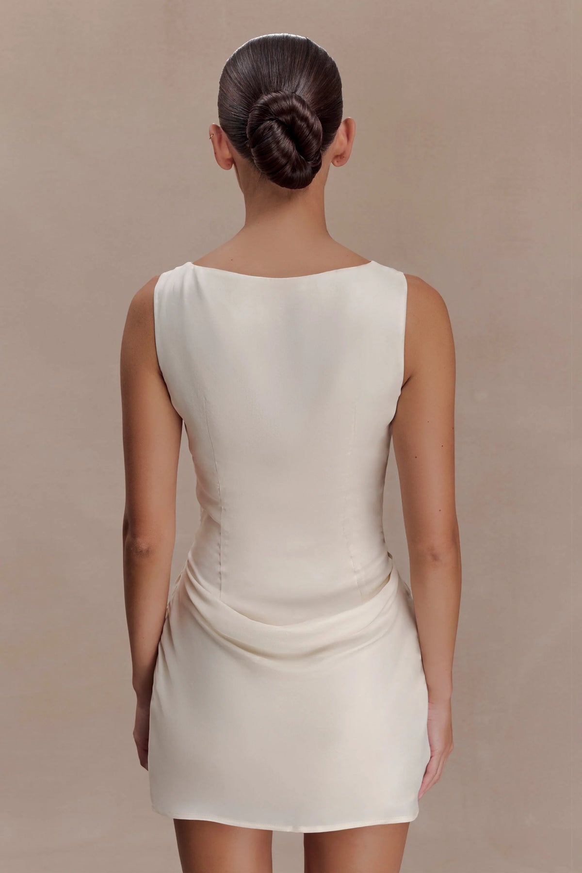 Bexley Draped Mini Dress Ivory