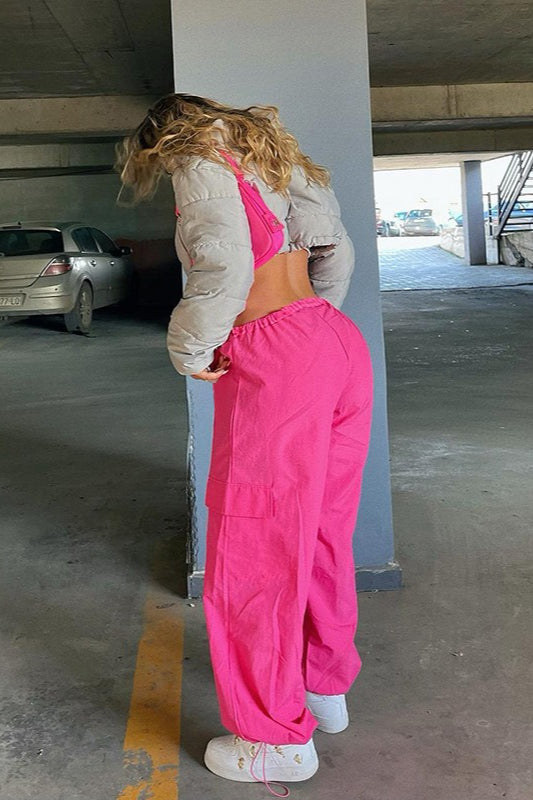Hip Hop Drawstring Cargo Loose Casual Versatile Pants