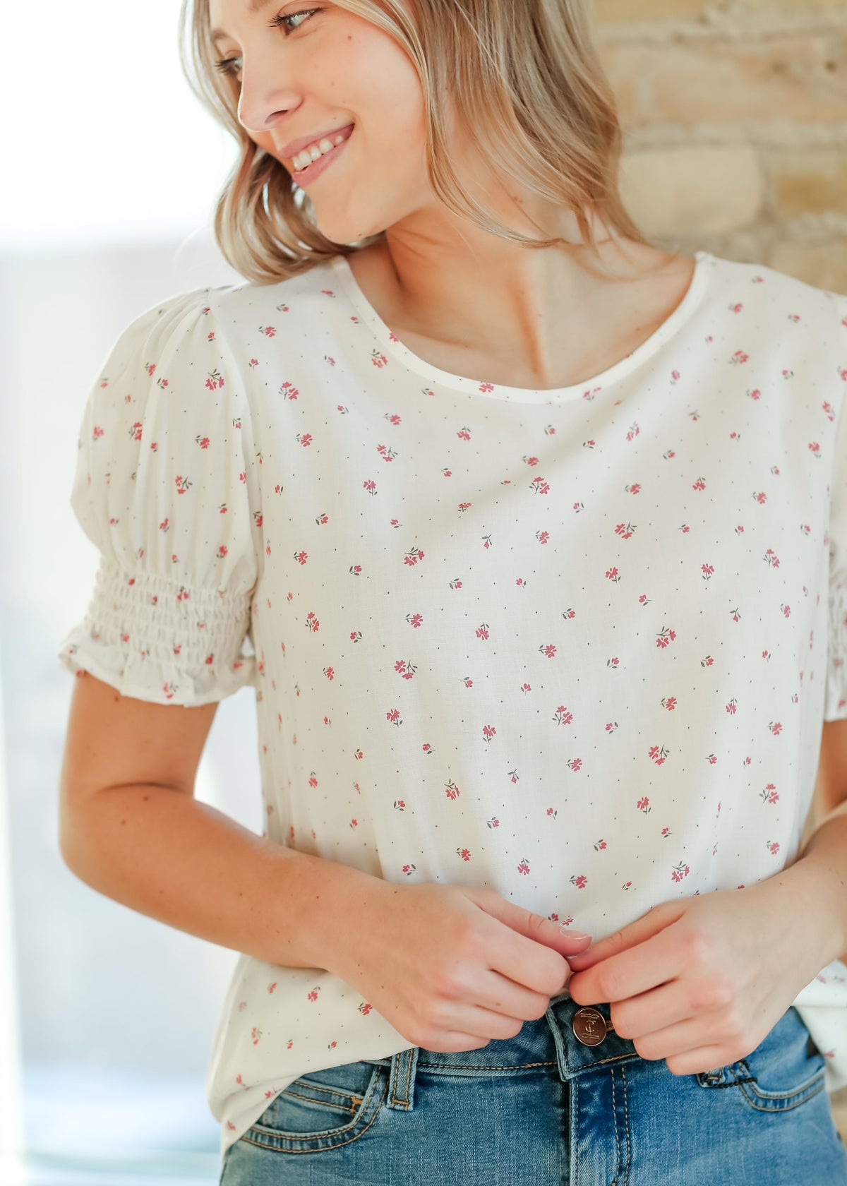 Alisa Short Ruffle Sleeve Top - FINAL SALE