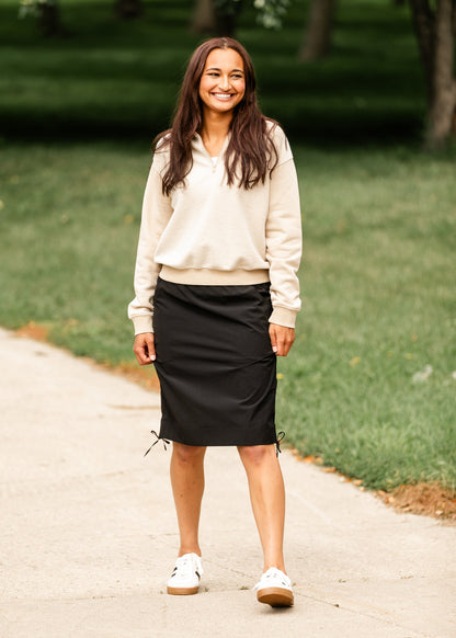 Andie Black Hiking Midi Skirt - FINAL SALE