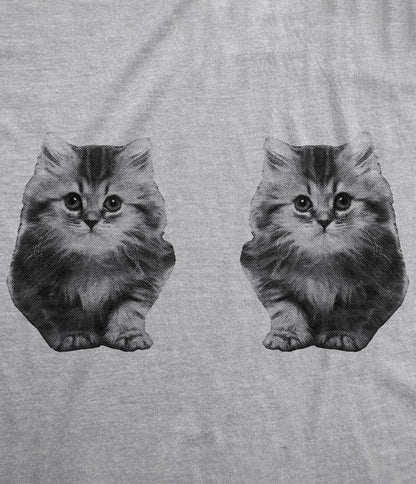 Ask Me About My Kitties Flip Fitted Graphic Tee