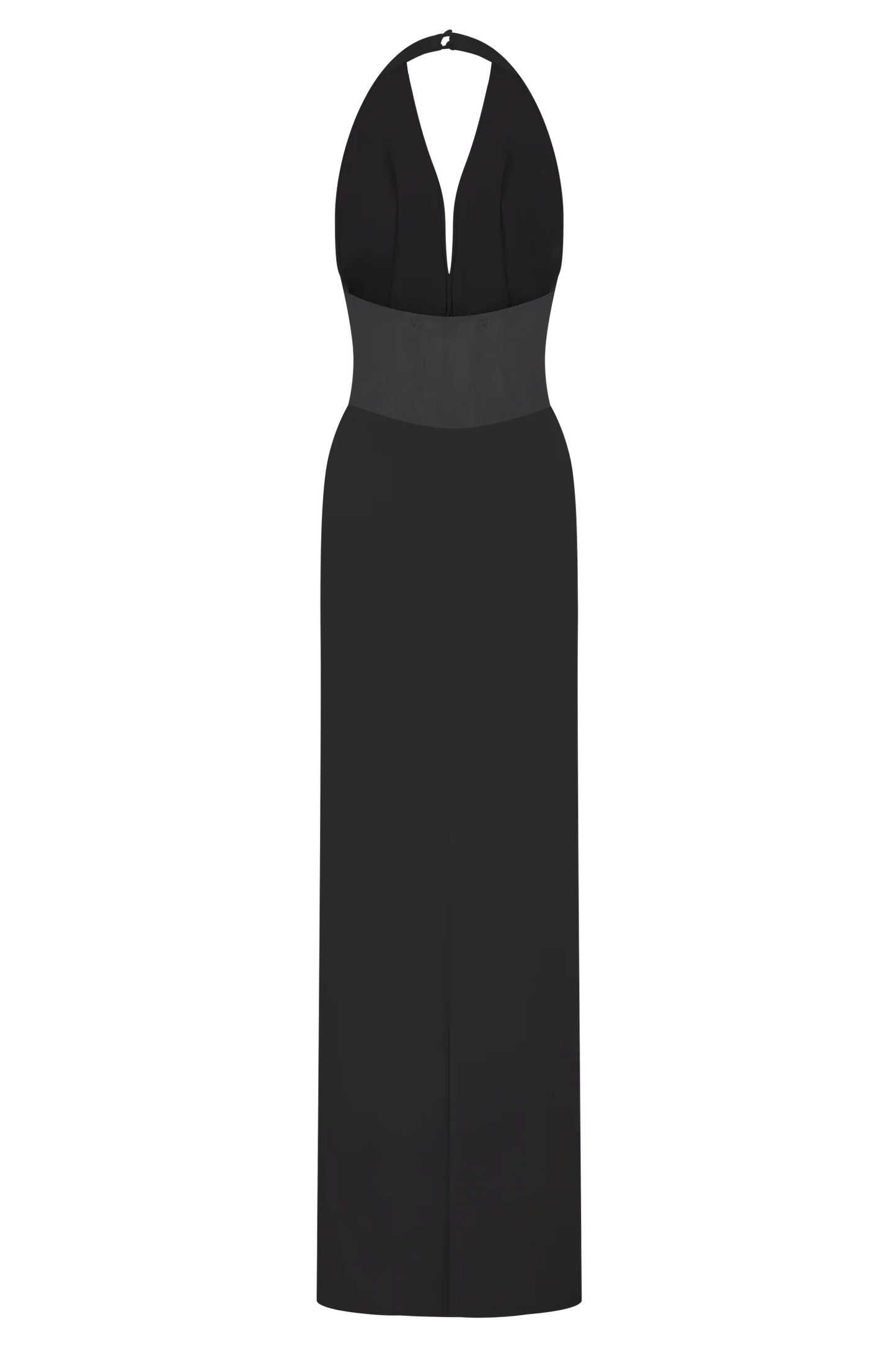 Bonnie Slinky And Lace Maxi Dress Black