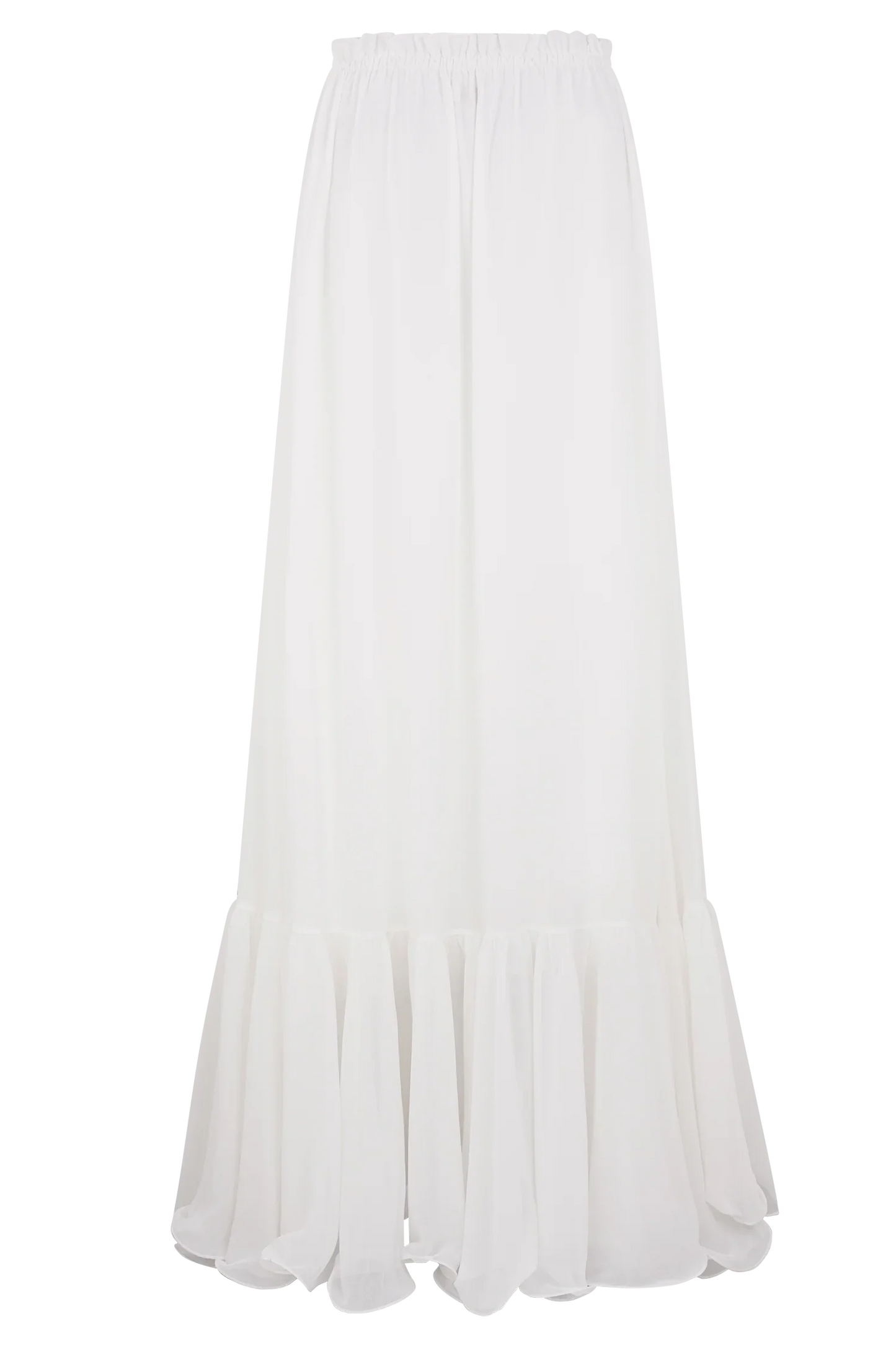 Carlie Chiffon Maxi Skirt Ivory