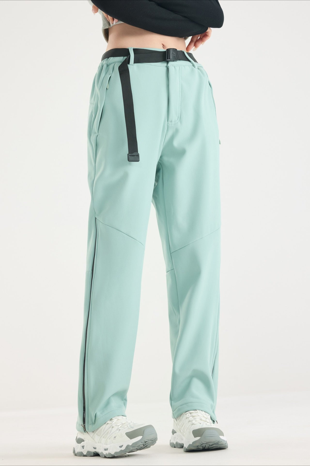 Waterproof Solid Zip Thermal Cargo Pants