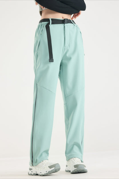 Waterproof Solid Zip Thermal Cargo Pants