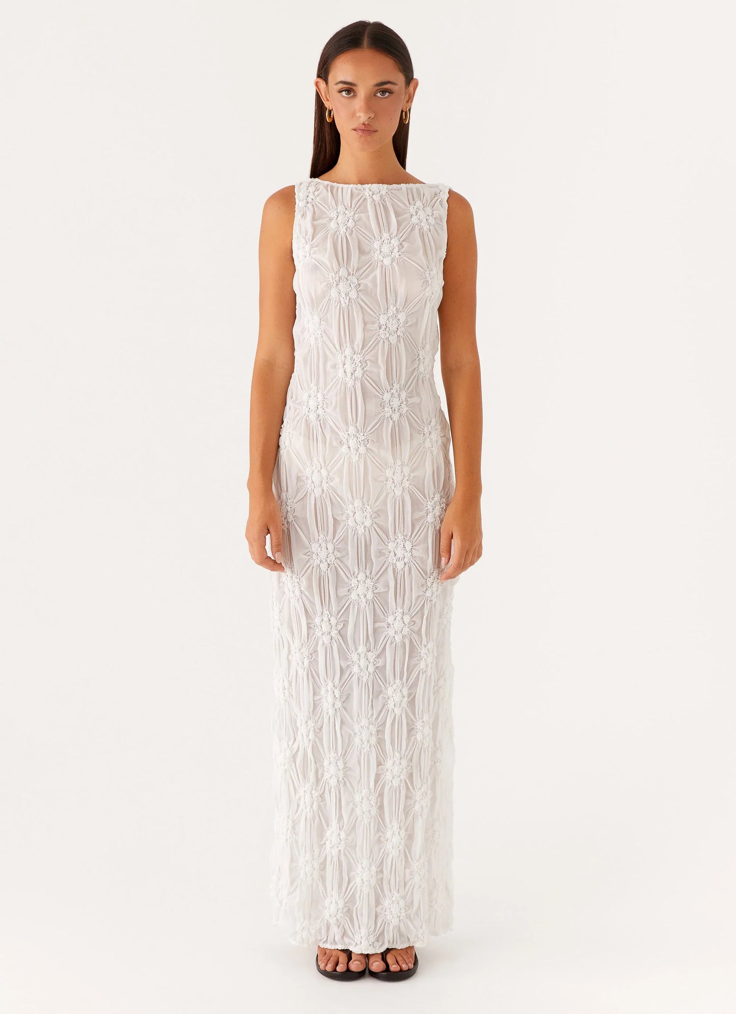 Briar Backless Maxi Dress Ivory