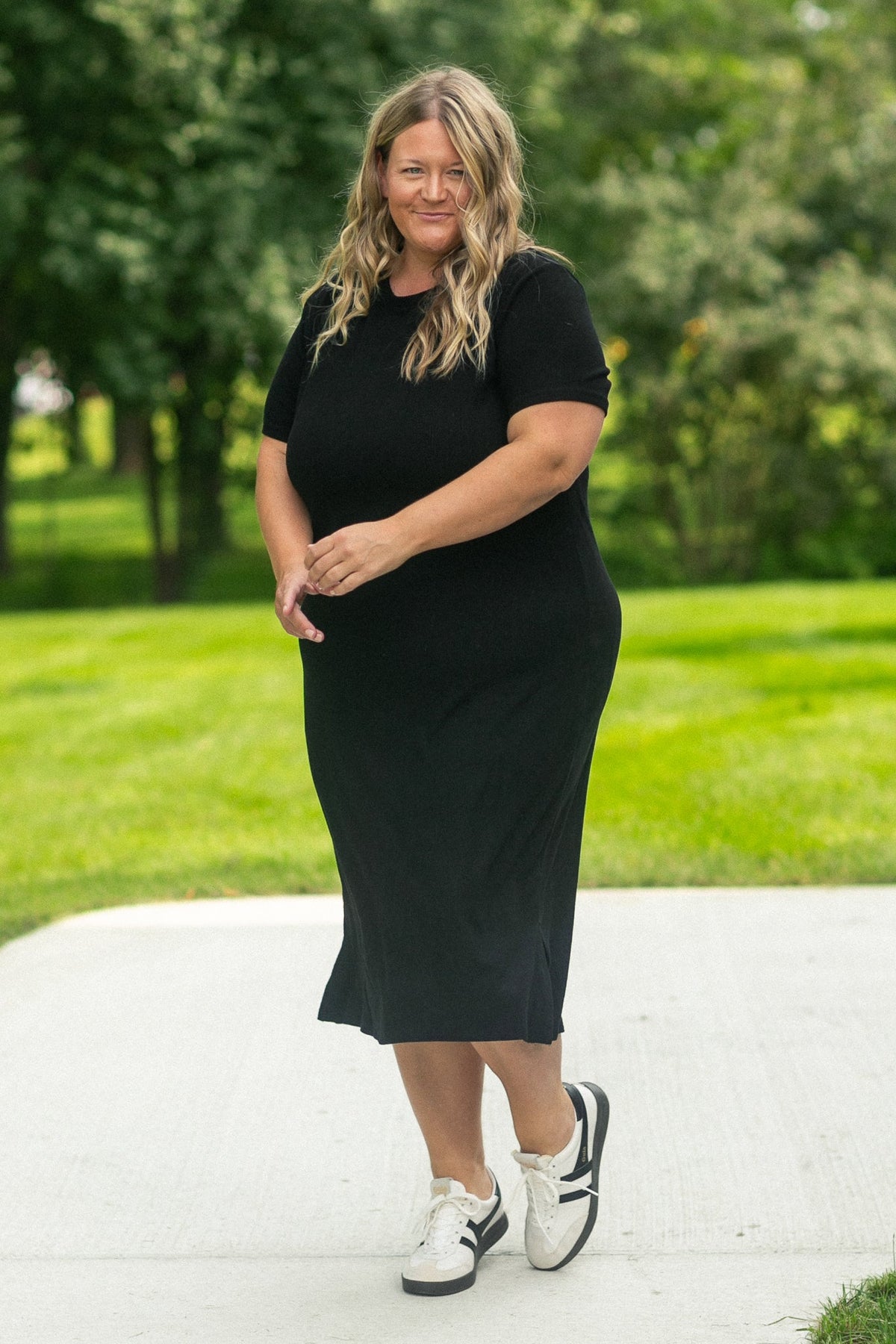 Baylor Ultra Soft Ribbed T-Shirt Dress - FINAL SALE