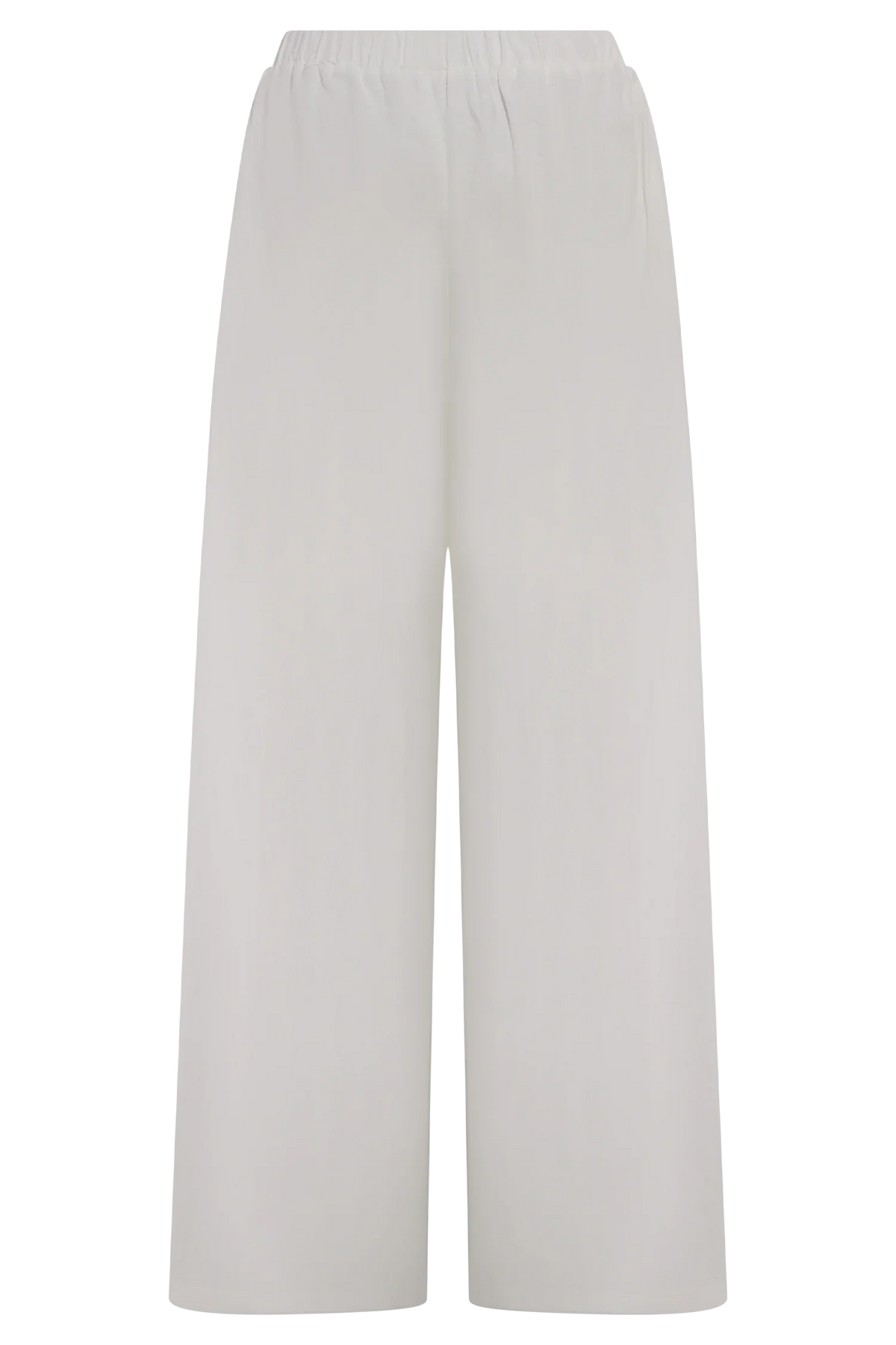 Campbell Cotton Wide Leg Pants White