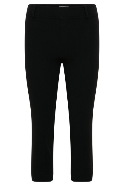 Blanca Stretch Crepe Capri Pants Black