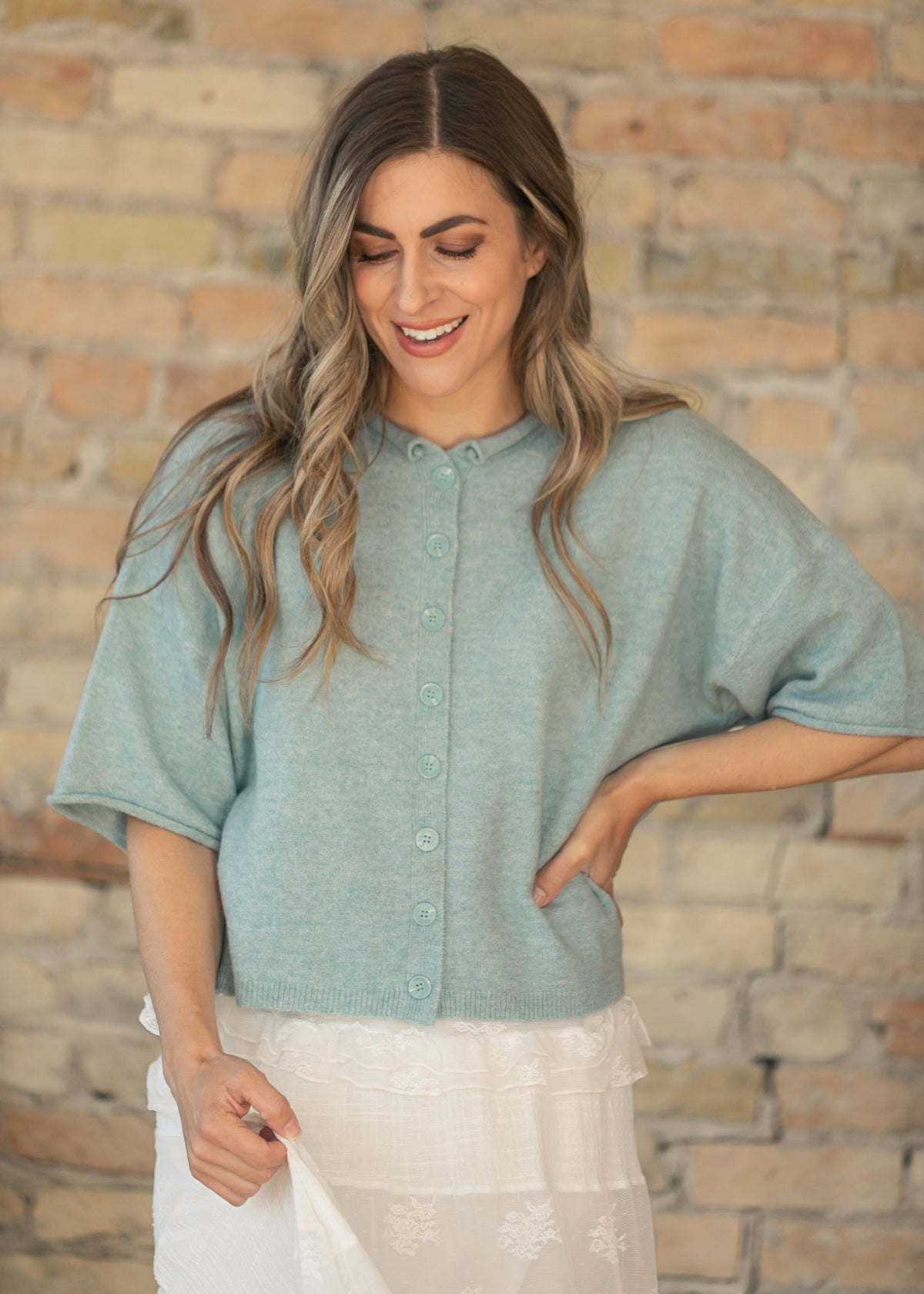 Lightweight Short Sleeve Cardigan