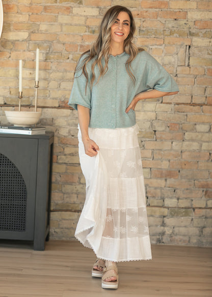 Lightweight Short Sleeve Cardigan