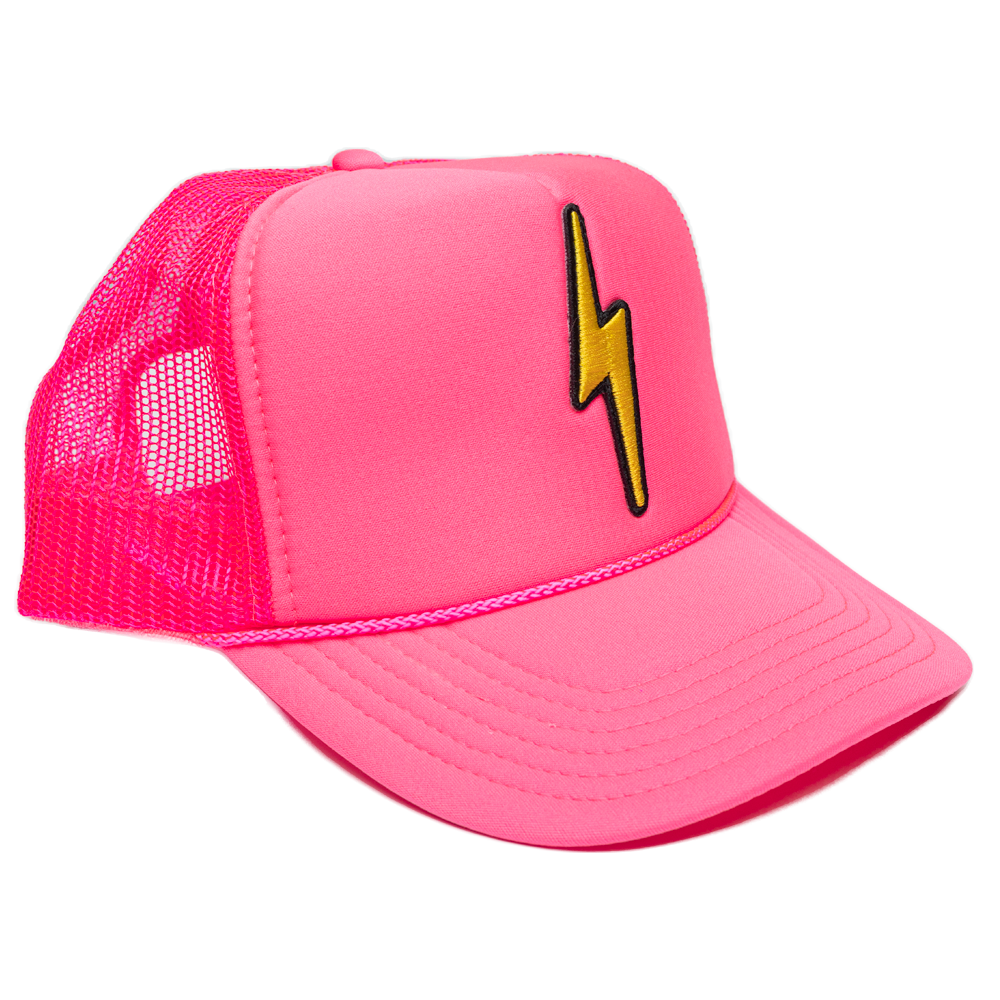 Local Beach Lightning Bolt Patch Trucker Hat