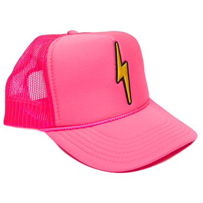 Local Beach Lightning Bolt Patch Trucker Hat