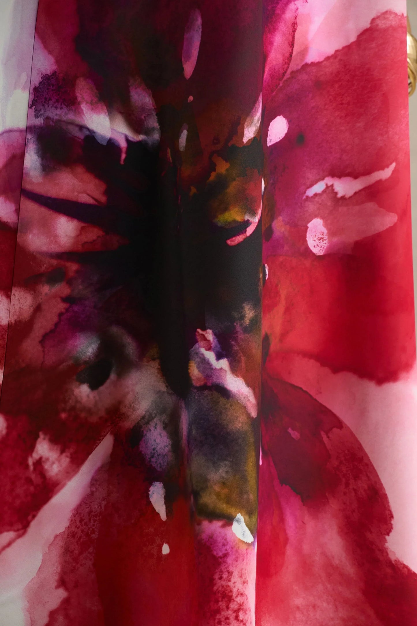 Breonna Bright Pink Floral Placement Print Bandeau Maxi Dress