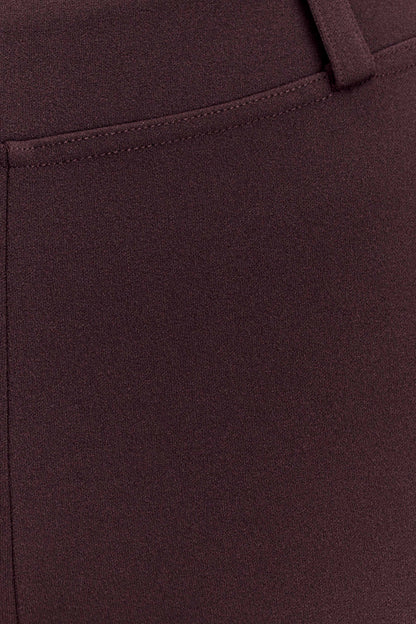 Blanca Stretch Crepe Capri Pants Chocolate